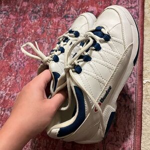 Dexter Y2K White and Blue Chunky Dad Sneakers